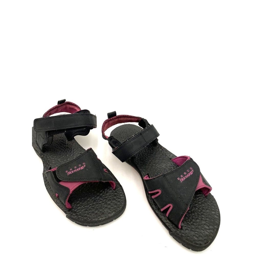 Cross Trekkers Mens  Sling Back Sport Hiking Sandals Size 12 Black/ Purple